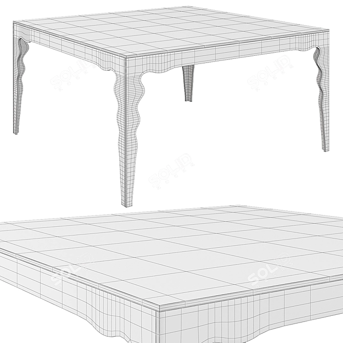 Elegant JABOT Table 3D model image 2
