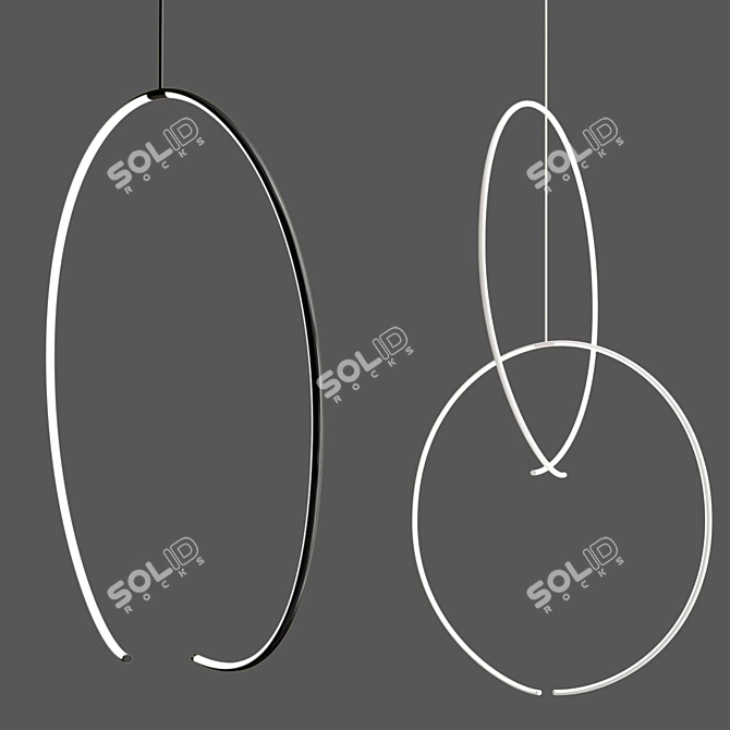Illuminate Your Space: Torc™ LED Pendant Collection 3D model image 2