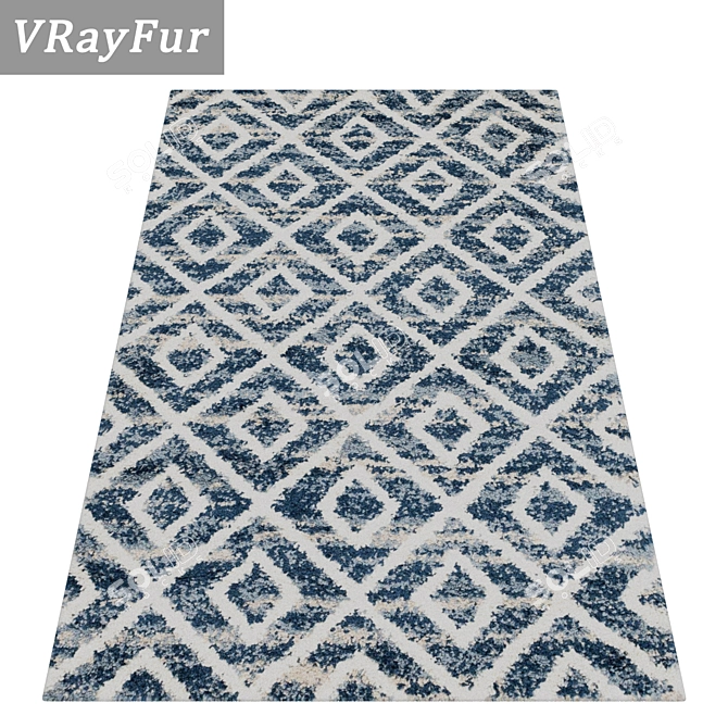 Luxury Carpet Set: 3 High-Quality Textures 3D model image 2