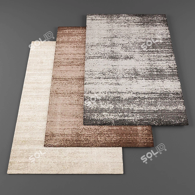 6 Random Rugs: High-Quality Textures 3D model image 1