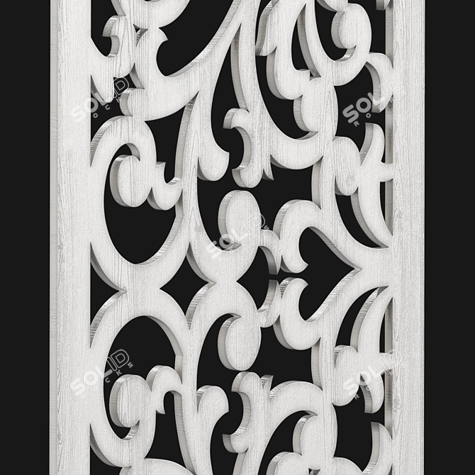 Home Decor Carved Panel Set 3D model image 2