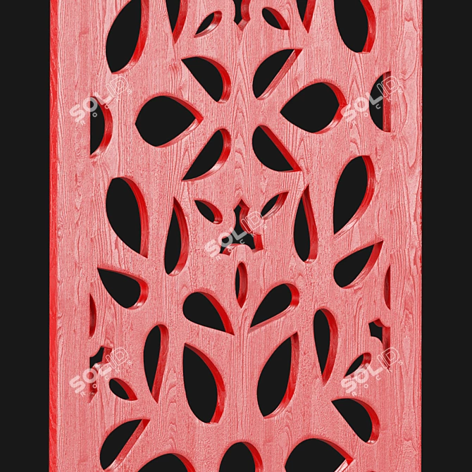 Home Decor Carved Panel Set 3D model image 4