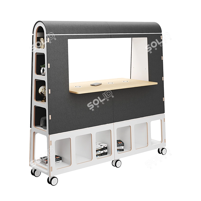 Arc 3 Mobile Office Furniture: Versatile and Stylish 3D model image 1