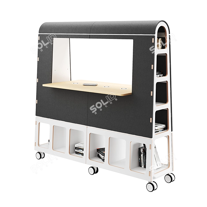 Arc 3 Mobile Office Furniture: Versatile and Stylish 3D model image 3
