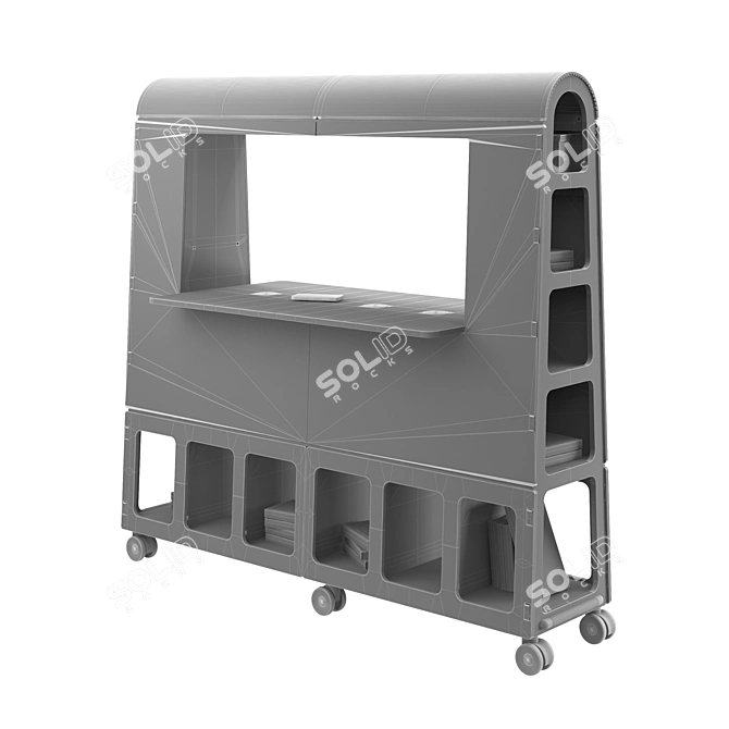 Arc 3 Mobile Office Furniture: Versatile and Stylish 3D model image 4