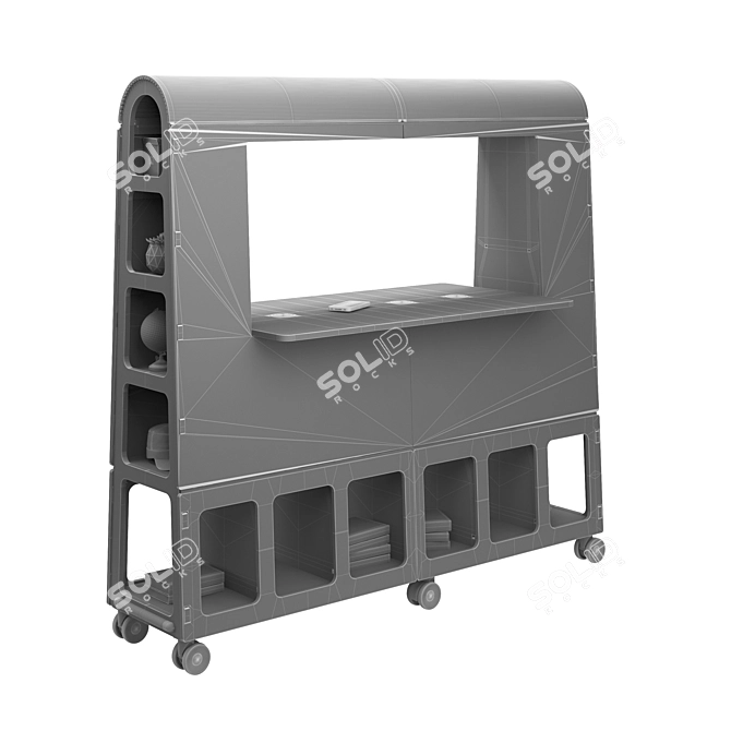 Arc 3 Mobile Office Furniture: Versatile and Stylish 3D model image 5