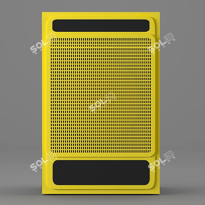 Vintage-inspired Monitor Speaker 3D model image 2