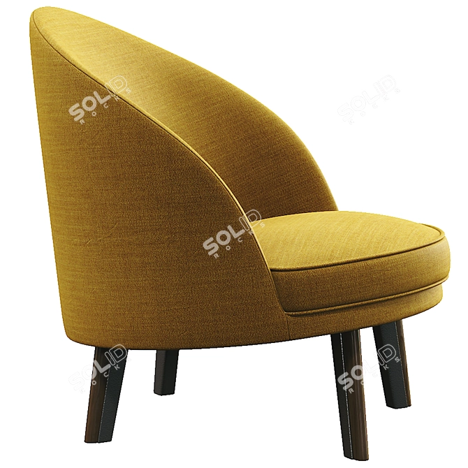 Modern Jules Armchair: Versatile Elegance 3D model image 2