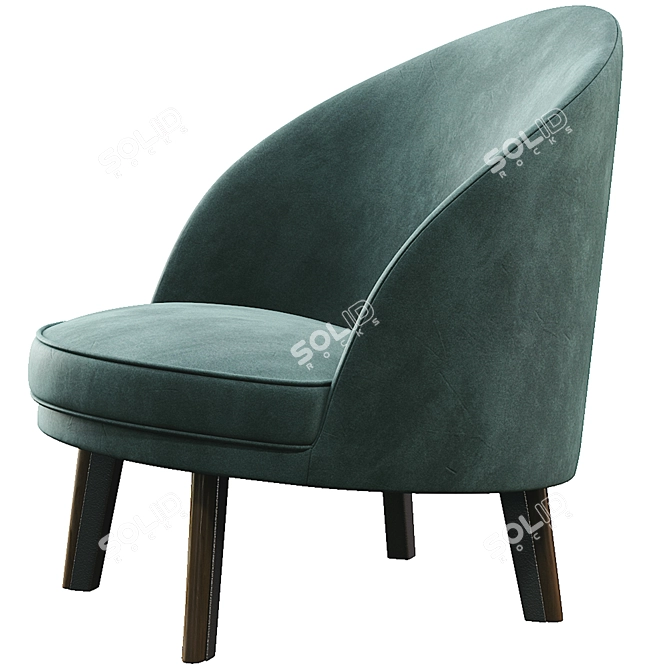 Modern Jules Armchair: Versatile Elegance 3D model image 3