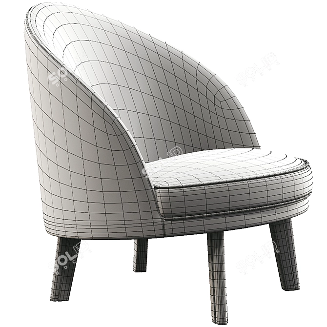 Modern Jules Armchair: Versatile Elegance 3D model image 5