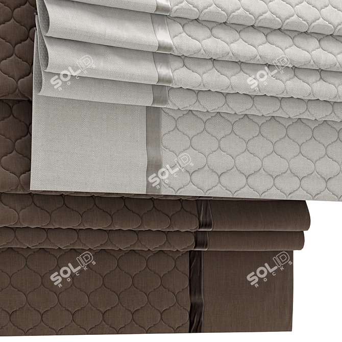 Elegant Roman Blind 76 3D model image 1