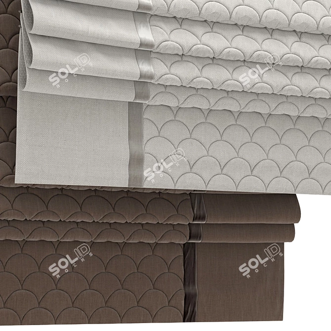 Elegant Roman Blind 77 3D model image 2