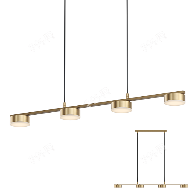 Modern LED Pendant Lamp by Lampatron 3D model image 1