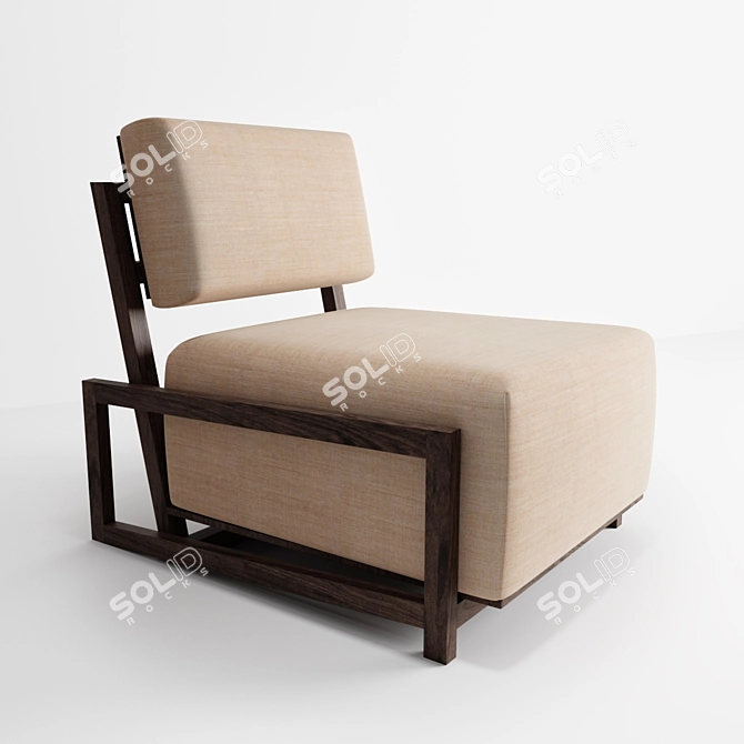 Sleek Sitio Chair: Modern Comfort 3D model image 1