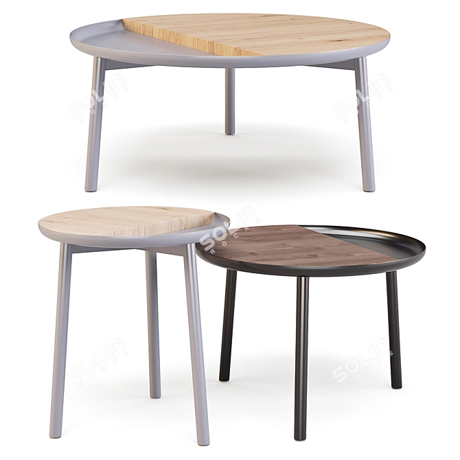 Chord Coffee Tables - Minimalistic Elegance for Every Space 3D model image 3