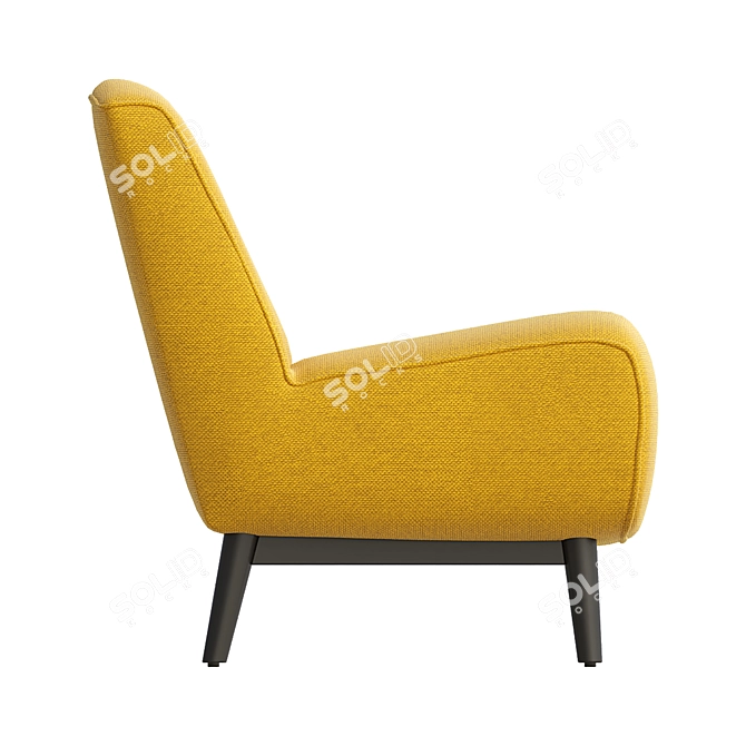 Versatile Leo Accent Chair - Customizable Colors 3D model image 2