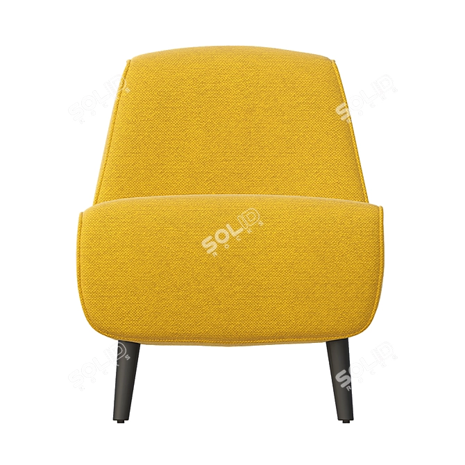 Versatile Leo Accent Chair - Customizable Colors 3D model image 4