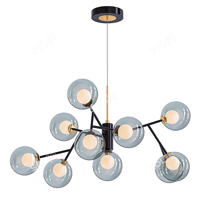 Elegant Pearl Design Lamp 3D model image 1