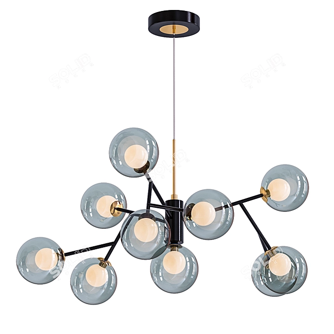 Elegant Pearl Design Lamp 3D model image 2