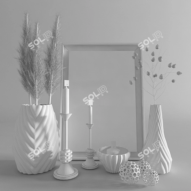 Elegant Decor Set: 2015 Edition 3D model image 4