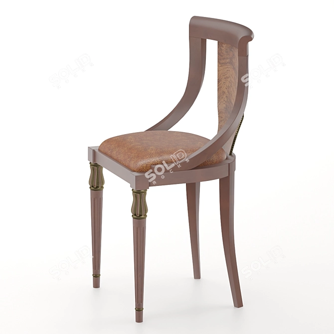 Wooden Chair: Classic Design 3D model image 2