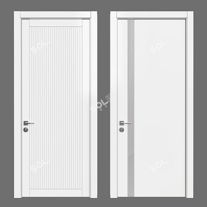 Sophisticate Interior Door 3D model image 1