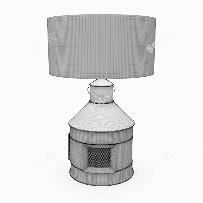 Loft-Style Custom Table Lamp 3D model image 3