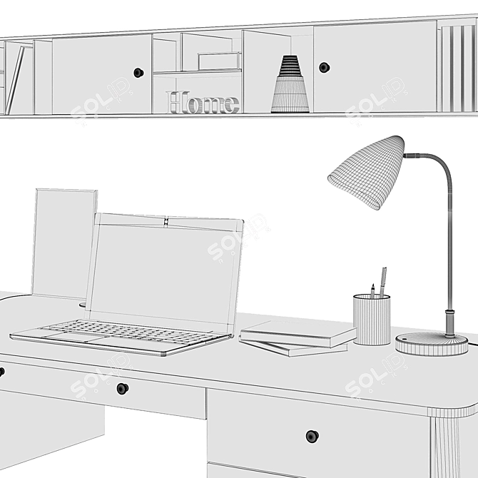 Andersen Writing Desk 3D model image 5