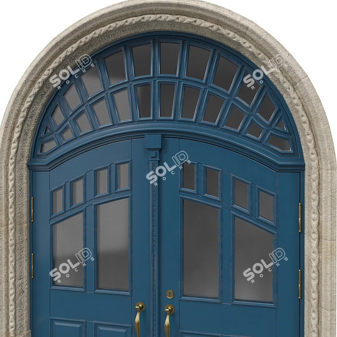 Elegant Classic Door 3D model image 4