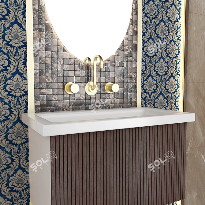 Luxury Spa Bath Set 3D model image 3