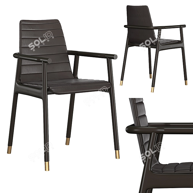 Italian Elegance: Joyce Armchair 3D model image 1