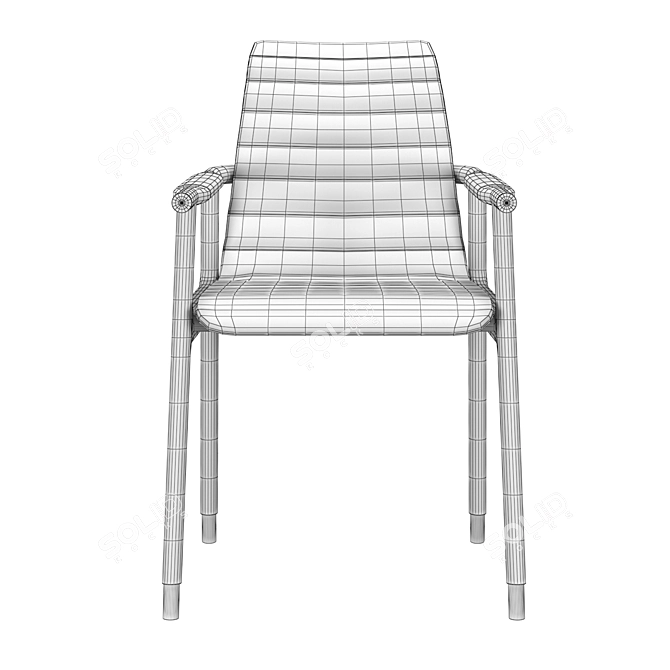 Italian Elegance: Joyce Armchair 3D model image 5