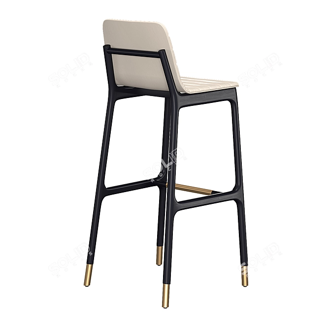 Elegant Italian Joyce Stool 3D model image 3