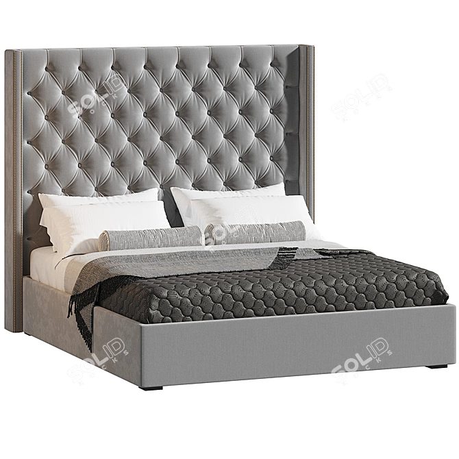 Title: Vintage Classic High Bed | Lavsit 3D model image 1