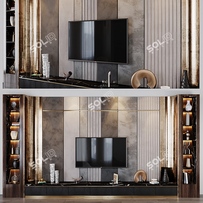 Title: Inspired Studio-54 TV Set 3D model image 1