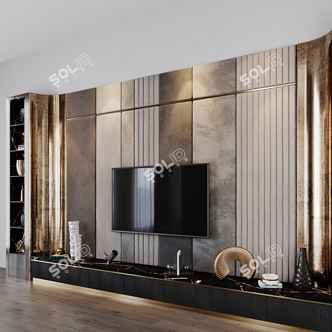 Title: Inspired Studio-54 TV Set 3D model image 4