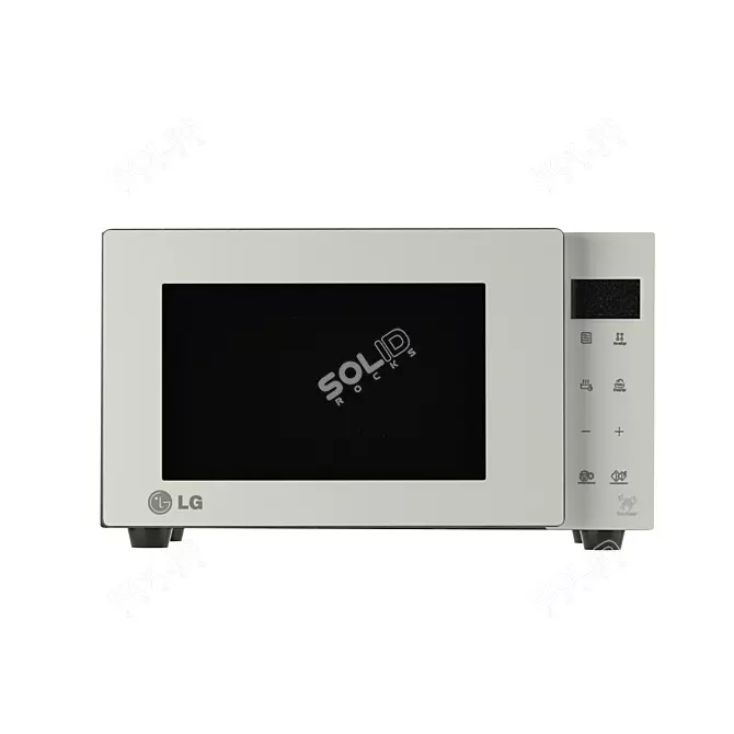 LG MW23R35GIH: Versatile Microwave Oven with Corona Render Integration 3D model image 3