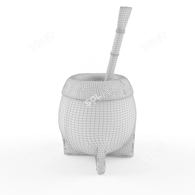 South American Yerba Mate Drink 3D model image 17