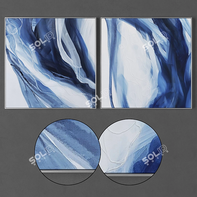 Abstract Frame Collection, 2 Sizes 3D model image 1