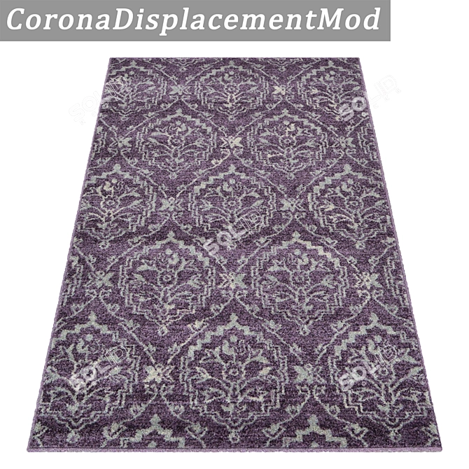 Luxuriously Textured Carpet Set 3D model image 4