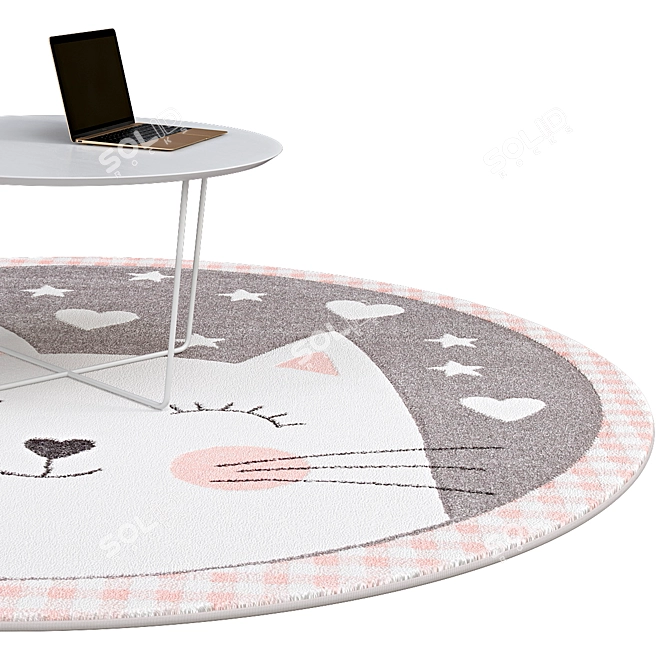 Luxury Circular Rugs | Exquisite Design 3D model image 2