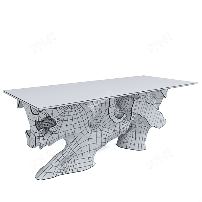 Root and Glass Table 3D model image 2