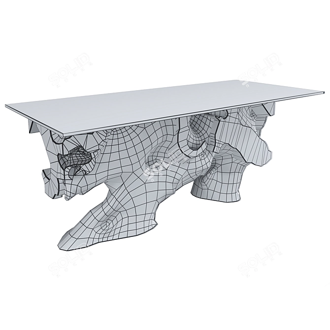 Root and Glass Table 3D model image 7