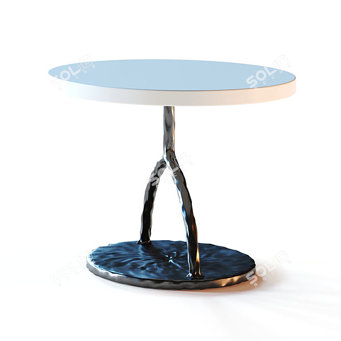 Modern Elegance: Holly Hunt Fer Side Table 3D model image 3