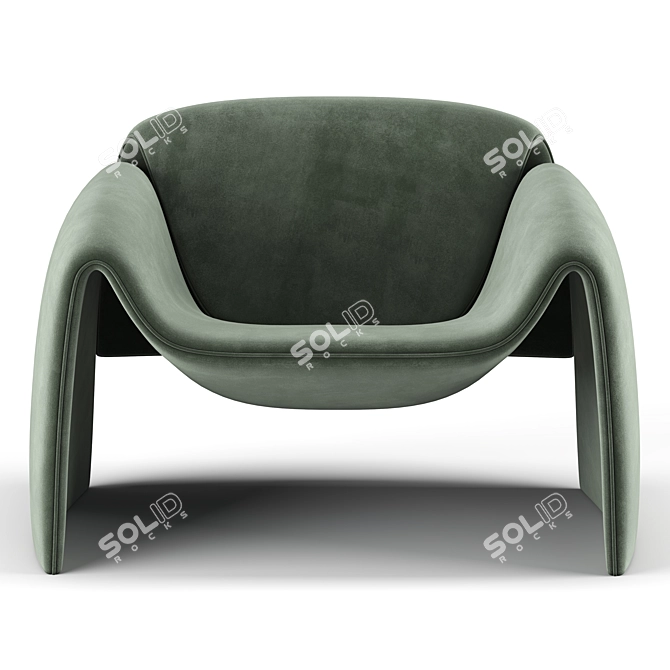 Elegant Comfort in LE CLUB Armchair 3D model image 2