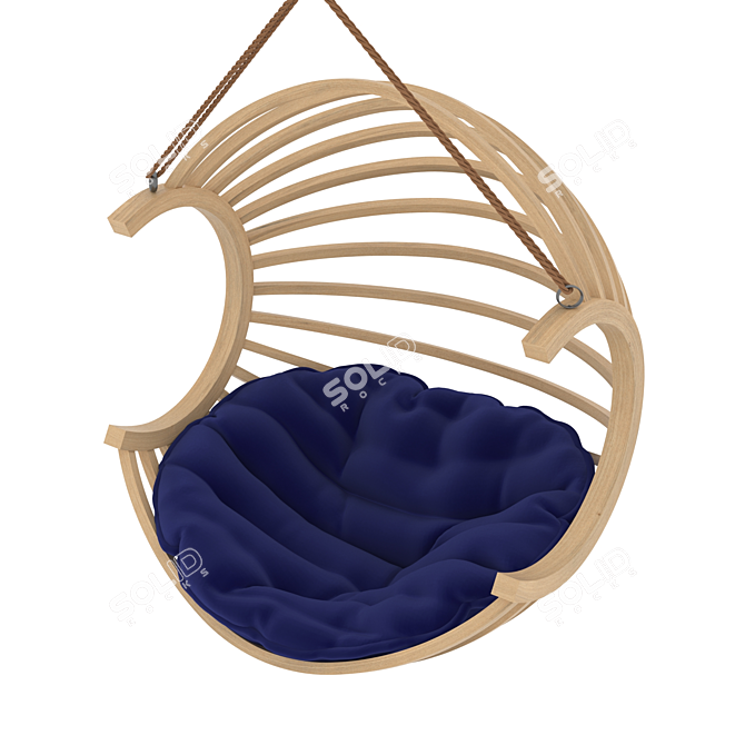 Ultimate Relaxation: Hanging Swing Chair 3D model image 2