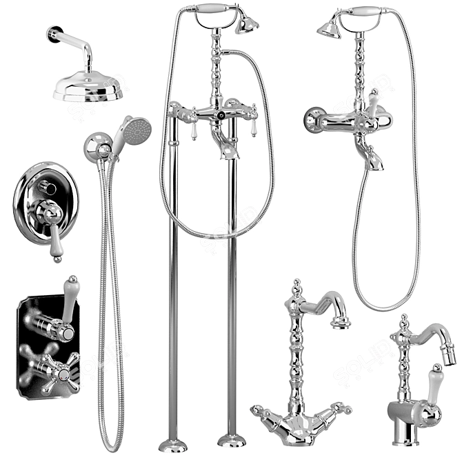 GiuliniG Praga Set 3: Stylish Bathroom Fixtures 3D model image 2