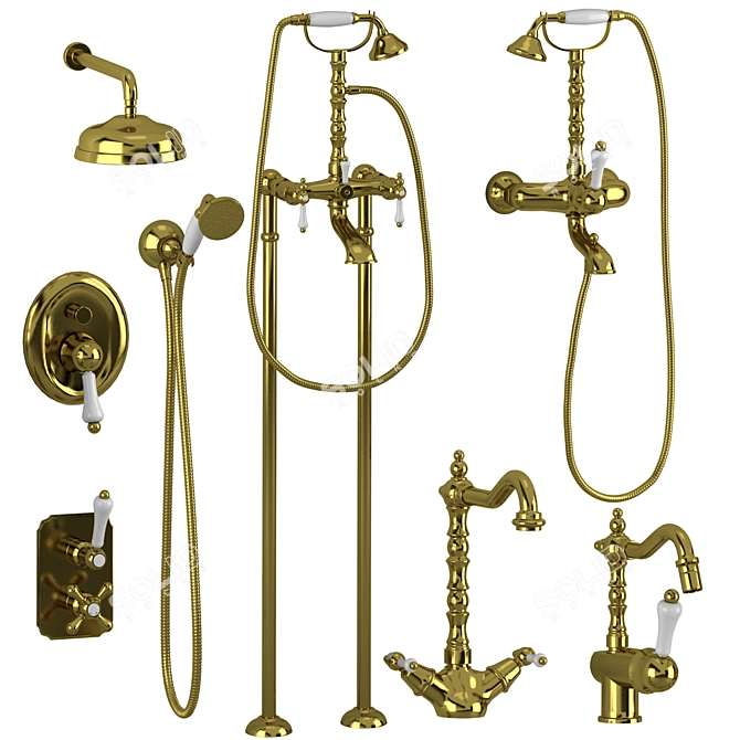 GiuliniG Praga Set 3: Stylish Bathroom Fixtures 3D model image 3