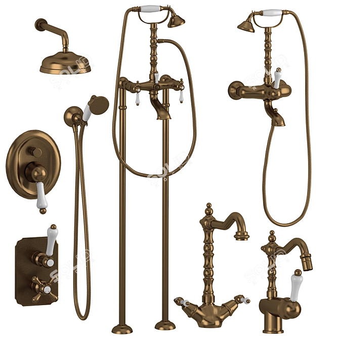 GiuliniG Praga Set 3: Stylish Bathroom Fixtures 3D model image 4