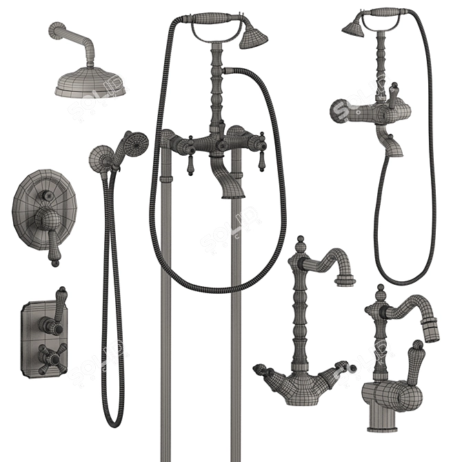 GiuliniG Praga Set 3: Stylish Bathroom Fixtures 3D model image 5